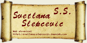 Svetlana Slepčević vizit kartica